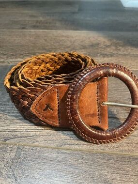 Women Belt with Round Buckle America Eagle